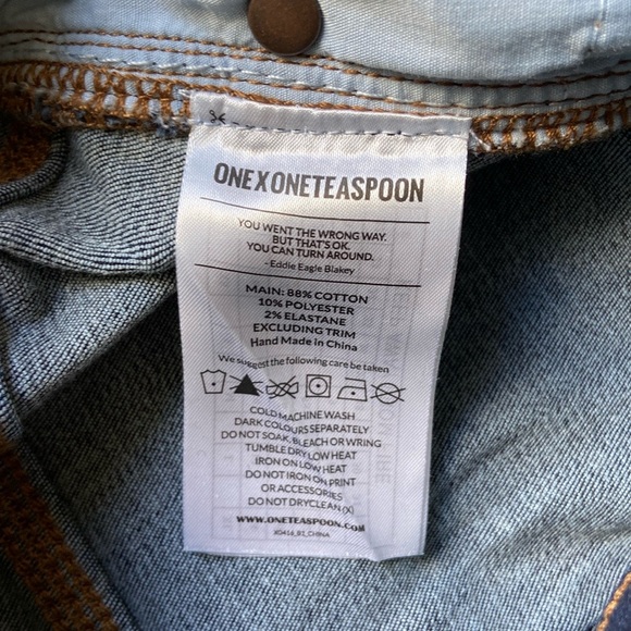 ONE TEASPOON Skinny Distressed Jean Sz 25 - Picture 6 of 8